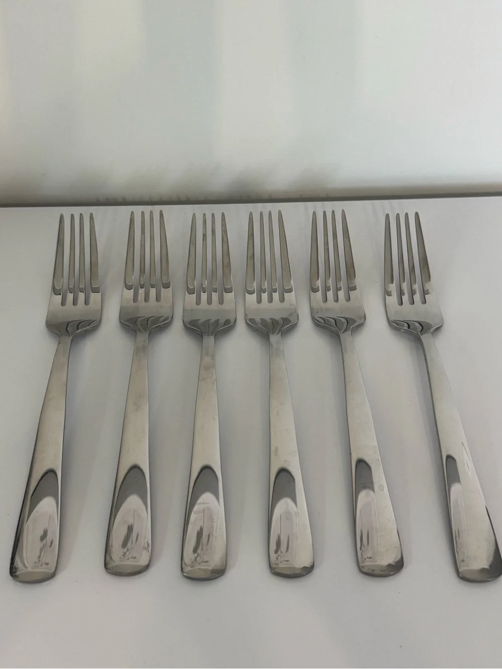 Set of 6 ONEIDA Dinner Forks Apitude Pattern Stainless Steel